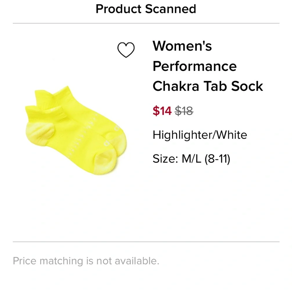 3 pair alo yoga performance Chakra Tab Socks - Neon Yello